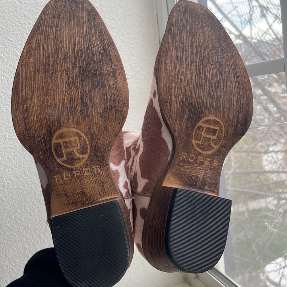 Roper cowhide pattern size 7 boots - Picture 11 of 12